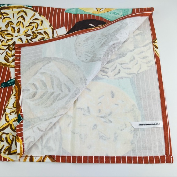 Anthropologie Brown Orange All You Knead Is Love Bread Dish Tea Kitchen Towel - Picture 10 of 12